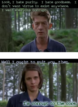 Winston and Julia reject sexual Puritanism