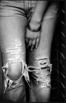 torn jeans